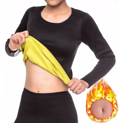 Womens Weight Loss Slimming Shapewear Neoprene Sports Yoga Top Workout Top Waist Coach Detox Exercise Body Shaping Shirts