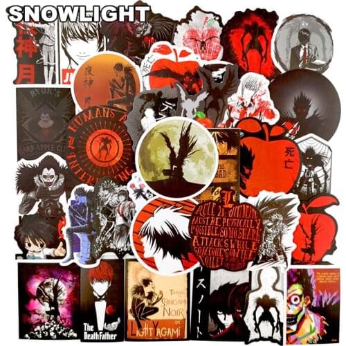 10/50pcs/set Death Note Cartoon Graffiti Stickers For Diy Toy Motorcycle Bicycle Scrapbook Skateboard Snowboard Luggage