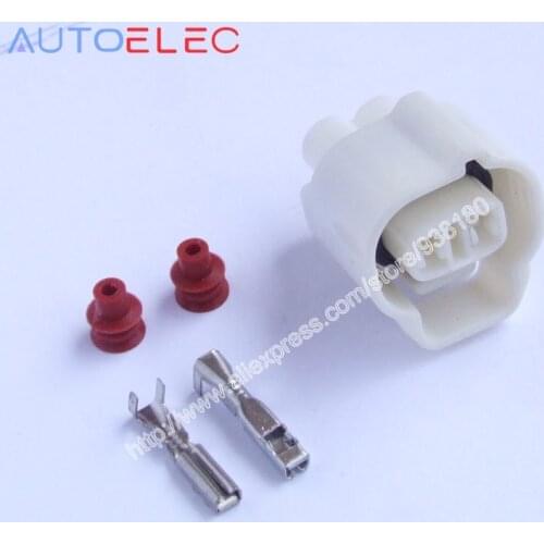 100Sets 2Pin/way Car Waterproof Wire Connector plug 2.0mm Auto Waterproof Electrical connector kit forfog lamp plug for SGMW