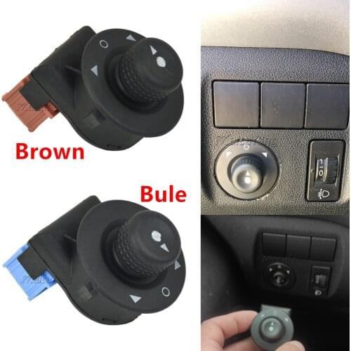 11 Pin For Peugeot Partner 1007 Citroen C2 C3 Xsara Picasso Berlingo Car Rear View Mirror Control Knob Button 6545.KS