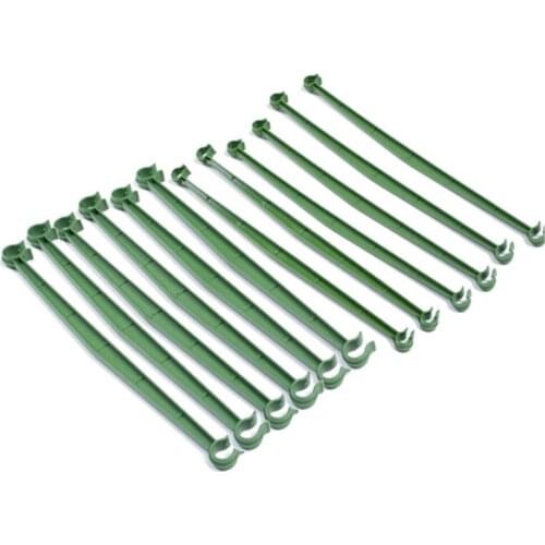 12 Pcs Plant Support Rod Adjustable Vines Support Connecting Rod Plastic Arm Houseplants Support Garden Pillar Fixed DIY