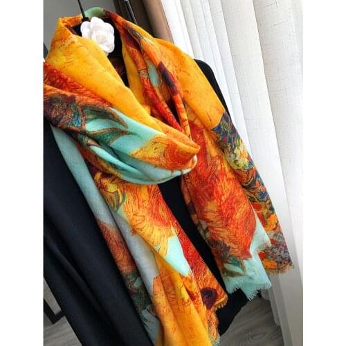 2021 Women 100% Cashmere Scarf Pashmina Winter Scarves Wraps 200*100cm