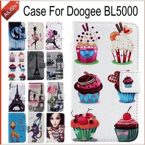 AiLiShi Factory Direct! For Doogee BL5000 Case Flip Stand Leather Case Cover Bag Exclusive 100% Special Phone Accessories