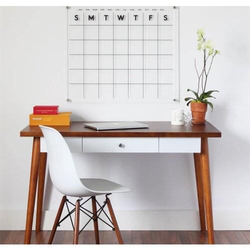 Acrylic Calendar Minimalist Lucite Calendar Modern Wall Mounted Family Calendar Organizer 30x25cm