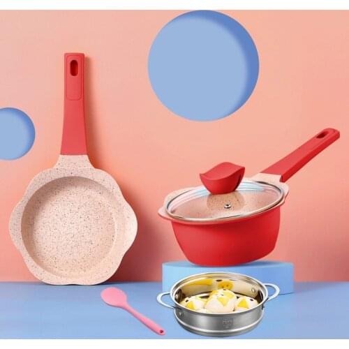 Baby Food Pot Baby Milk Pot Non-Stick Pan Frying and Cooking Integrated Steamer Stew Pot Soup Pot Hot Milk Pot