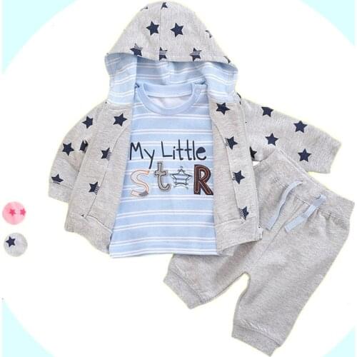 Baby Clothes Spring 0-2 Years Old Baby Suit 3 Woolly Fleece Out The Spring Autumn Period Newborn Baby Clothes Size 0 Full Sets