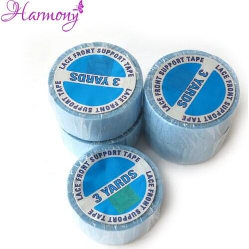 Wholesale 1roll 1.9cm*3 yards super hair tape double-sided adhesive tape for hair extension/lace wig/toupee