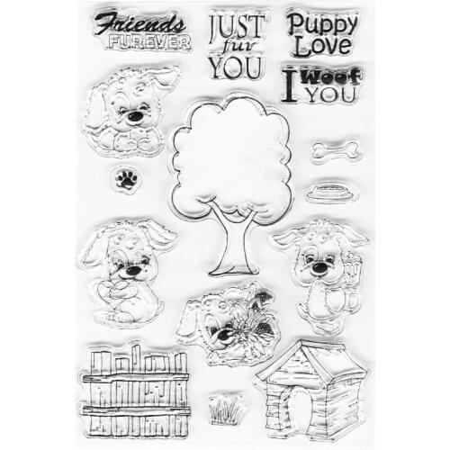 Freindship Quote Clear Stamps Animal Decor Card Making Stamps