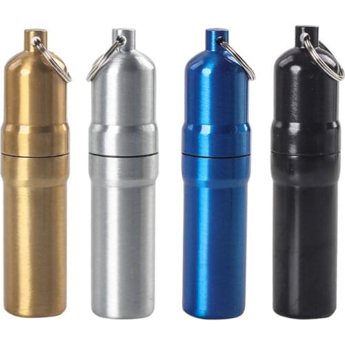 Tobacco Box Mini Metal Waterproof Cigarettes Cases Hold 5 Sticks Portable Cigarettes Storage Box Smoking Accessories