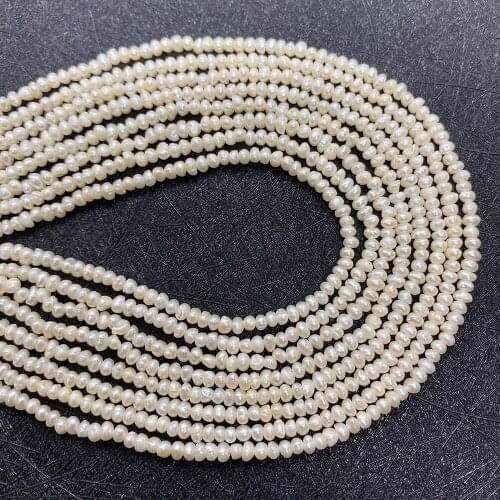 Exquisite Natural Freshwater Pearl Beads Small Potato Shape High Quality 15.5 Inches DIY Ladies Jewelry Necklace Bracelet
