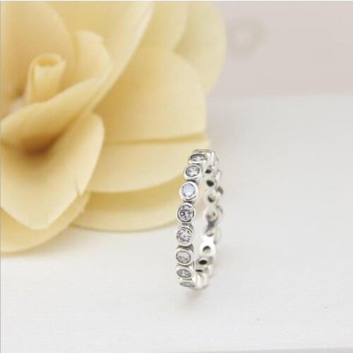 100% 925 Sterling Silver Pan Ring A New Round Round Ring Of Enchanting Lustre Ring For Women Wedding Party Gift Fashion Jewelry