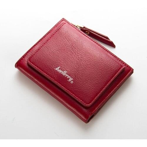 New Leather Small Wallet Women Luxury Brand Famous Mini Women Wallets Purses Female Short Coin Zipper Purse Credit Card Holder