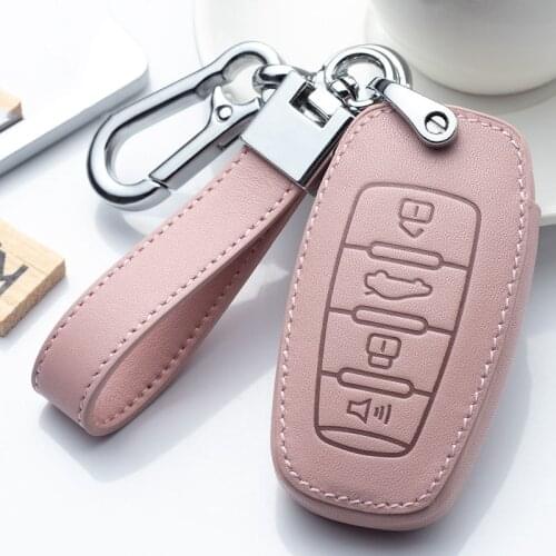 Leather Key Case for Car For HAVAL N6 F7X F7 Car Key Cover For HAVAL H2 H3 H5 H6 H7 H8 H9 Auto Car Accessories Holder