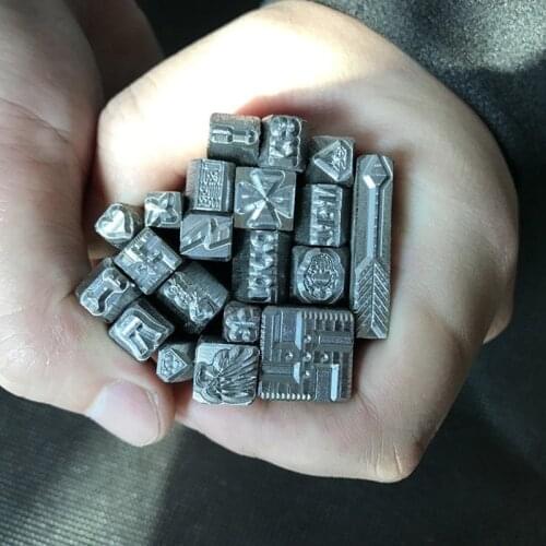 Customize DIY Jewerly steel stamp metal stamp gold silver platecustom made Personalized logo bracelet necklace leather craft