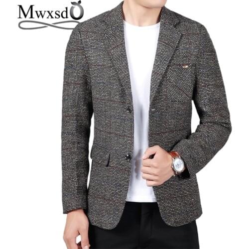 Mwxsd brand casual men Suit Blazer business blazer jacket Slim fit male blazer masculino 2019 vetement homme