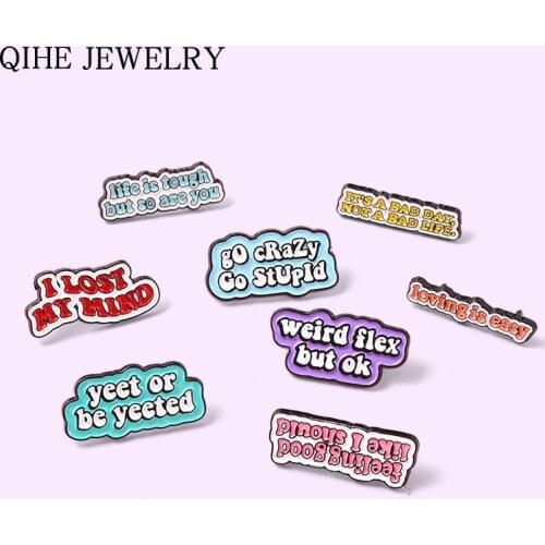 Feeling Good Like I Should Enamel Pin Funny Quote Brooches Backpack Clothes Lapel Pins Badge Jewery Gift for Friends Wholesale