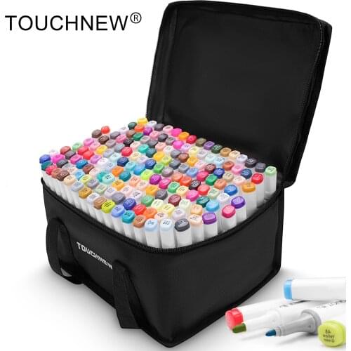 Profession Art Markers TOUCHNEW Marker Set 30/40/60/80/168 Set Double Headed Marker Artist For Draw Manga Calligraphy Brush Pen