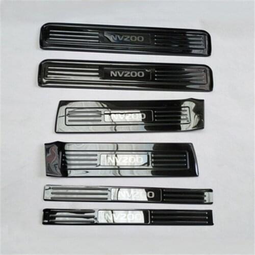 High quality Stainless Steel Car door cover outside door sill plate Scuff Plate/Door Sill For Nissan nv200 2018 Car styling