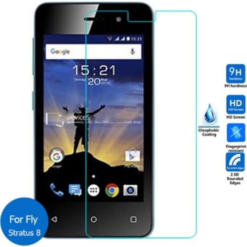 NEW Screen Protector phone For Fly Stratus 8 FS408 phone Tempered Glass SmartPhone Front Film Protective Screen Cover