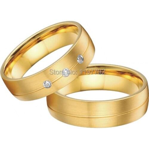 2014 new custom tailor yellow gold color engagement wedding bandsring sets for men and women