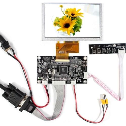 VGA AV LCD Controller board With 5inch 800x480 VS050T-001A LCD Screen