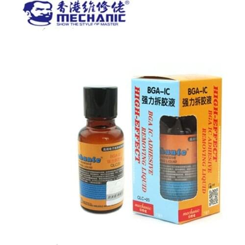 MECHANIC BGA IC Adhesive Glue Removing Epoxy Remover Cell Phone CPU Chip Cleaner 20ml BGA-IC Repair Remove Liquid Tool
