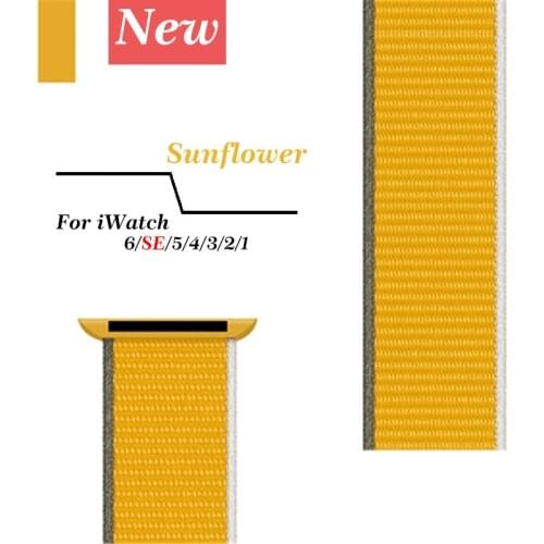 Nylon loop Strap For Apple Watch Band 38mm 42mm Sport Braided Band 40mm 44mm For iWatch Series 6 SE 5 4 3 2 1 Replacement strap