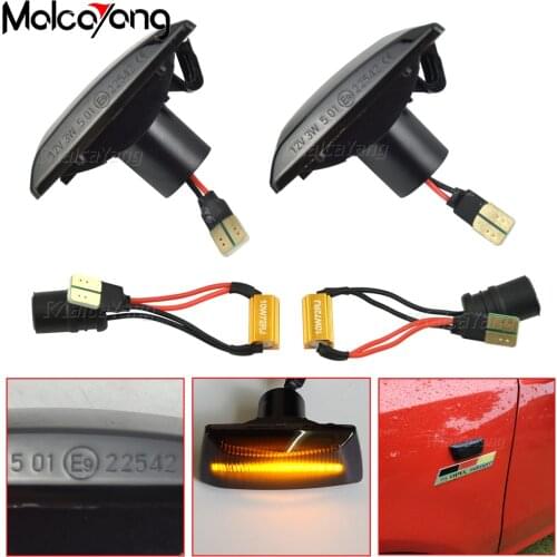 Flowing LED Dynamic Side Marker Turn Signal Light For Opel Insignia Astra H Zafira B Corsa D Meriva Adam For Chevrolet Cruze