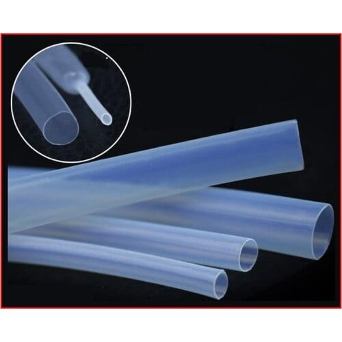 1/5Meters Transparent Φ0.5mm-40mm PTFE Heat Shrink Tube High Temperature Resistance Insulation Tube Grip Cable Sleeve