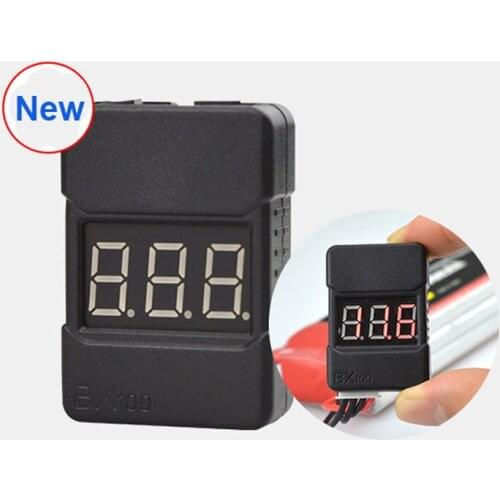 10pcs BX100 1-8S Lipo Battery Voltage Tester/ Low Voltage Buzzer Alarm/ Battery Voltage Checker with Dual Speakers