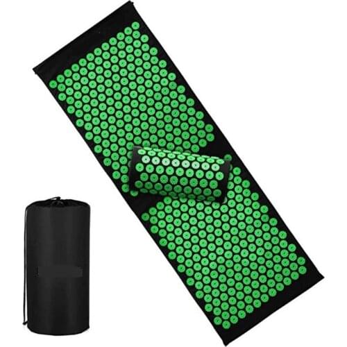 120x40cm/65x40cm Massage Cushion Yoga Acupressure Mat and Pillow Set Neck Back Foot Massager Pain Stress Relief Acupuncture Pad