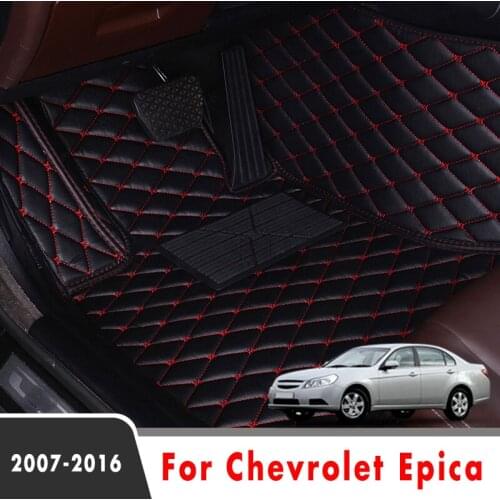 Car Floor Mats For Chevrolet Epica 2016 2015 2014 2013 2012 2011 2010 2009 2008 2007 Leather Carpets Car Accessories Interior