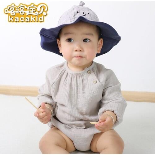 Long Sleeve Baby Rompers Unisex Long Sleeve Baby Rompers Cotton Fashion Baby Romper Boy Girl Rompers Ka3389
