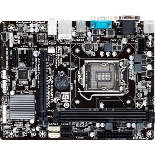 For Gigabyte GA-H81M-D2V Original Used Desktop Motherboard H81M-D2V H81 LGA 1150 i3 i5 i7 DDR3 16G SATA3 Micro-ATX