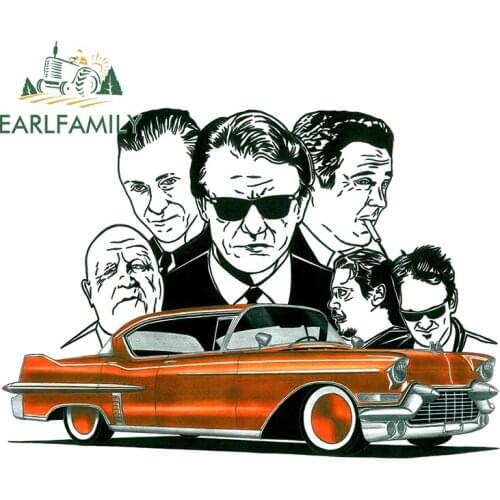 EARLFAMILY 13cm x 9.2cm for Arcade Cadillacs and Dinosaurs Car Sticker Bumper Assessoires Waterproof Scratch-Proof Vinyl Decal