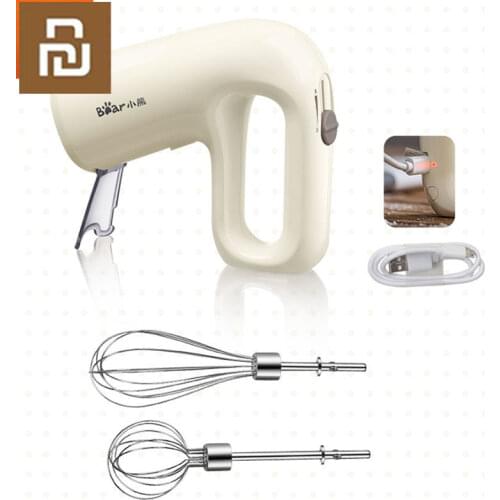 Xiaomi Electric Food Blender Bear Mini Hand Mixer 5 Speed Egg Beater Automatic Food Processor Kitchen Mini Manual Cooking Tools