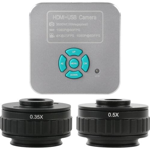 36MP 1080P 60FPS 2K HDMI USB Electronic Digital Video Microscope Camera For Industrial Inspection PCB Repair Soldering