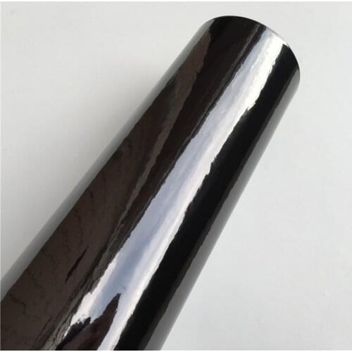 Flexible Gloss Black Chrome Mirror Vinyl Wrap Car Wrapping Film Foil Bubble Free Vehicle Decal Computer Cover Phone Skin