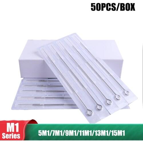 Wholesale 50PCS/Box Disposable Tattoo Needles Sterilized 5/7/9/11/13/15 M1 Magnums Microblading Blending Shading Tattoo Needles