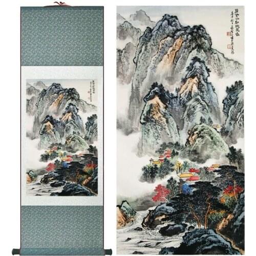Landscape painting Chinese art Painting Home Office Decoration Chinese painting 2015012108Printed painting