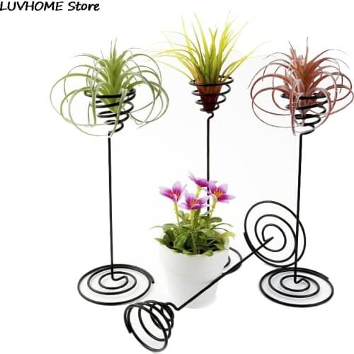 Creative Metal Art Air Pineapple Base Plant Flower Pot Rack Holder Home Balcony Garden Decor Supplies Landscape Accessories