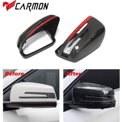 Carbon Fiber Mirror Cover for Mercedes-Benz A B C E S CLA CLS GLA Class Carbon Fiber Rearview Caps W204 W176 W117 W218 W212 W207
