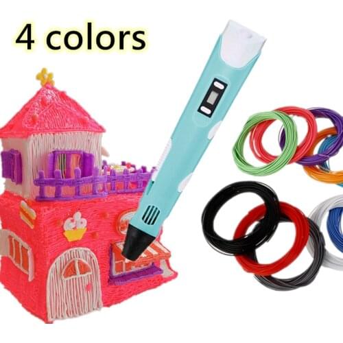 Hot 3D Pen DIY 3D Printer Pen Drawing Pens 3d Printing Best for Kids With ABS Filament 1.75mm Christmas Birthday Gift