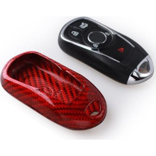 Fashion Car Key Case For Buick Excelle Regal Gl6 Verano 2017 2018 Carbon Fiber Pattern Key ring Shell Auto Accessories