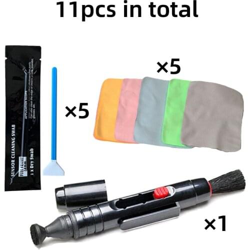 7pcs/11pcs Camera Cleaner Kit DSLR Lens Digital Camera Sensor Cleaning Kit for Sony Fujifilm Nikon Canon SLR Camera Cleaner Set