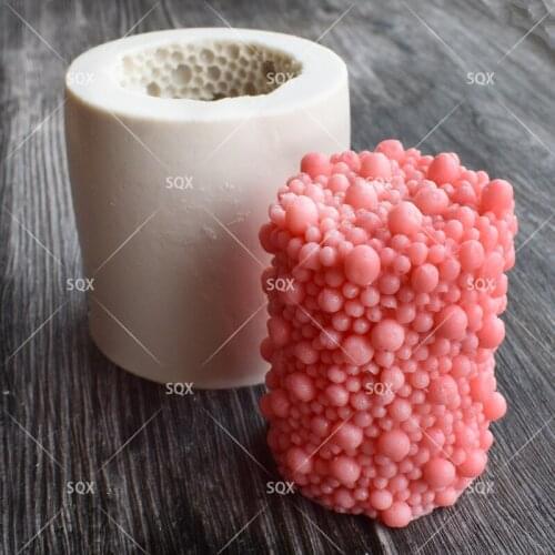 New Arrival Bubble shape Silicone Candle Mold DIY Handmade Soap Mould Craft Resin Clay Decoration Tool SQ17148