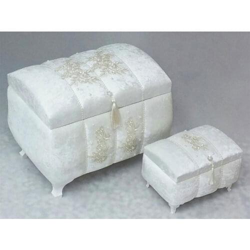 Yarmalı Ruched 2'li Dower chest Powder