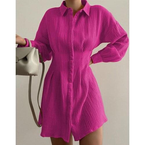 NSHYPOI Fashionable Shirt Dresses