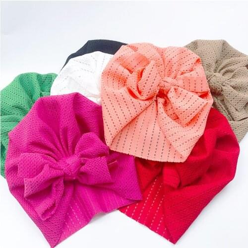 Autumn Baby Hat For Girls Bows Turban Hats Infant Photography Props Cotton Kids Beanie Baby Cap Accessories Children Hats