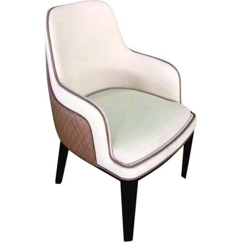 Post-modern light luxury dining chair Modern minimalist reception chair hotel clubhouse leisure meeting chair Villa dining chair